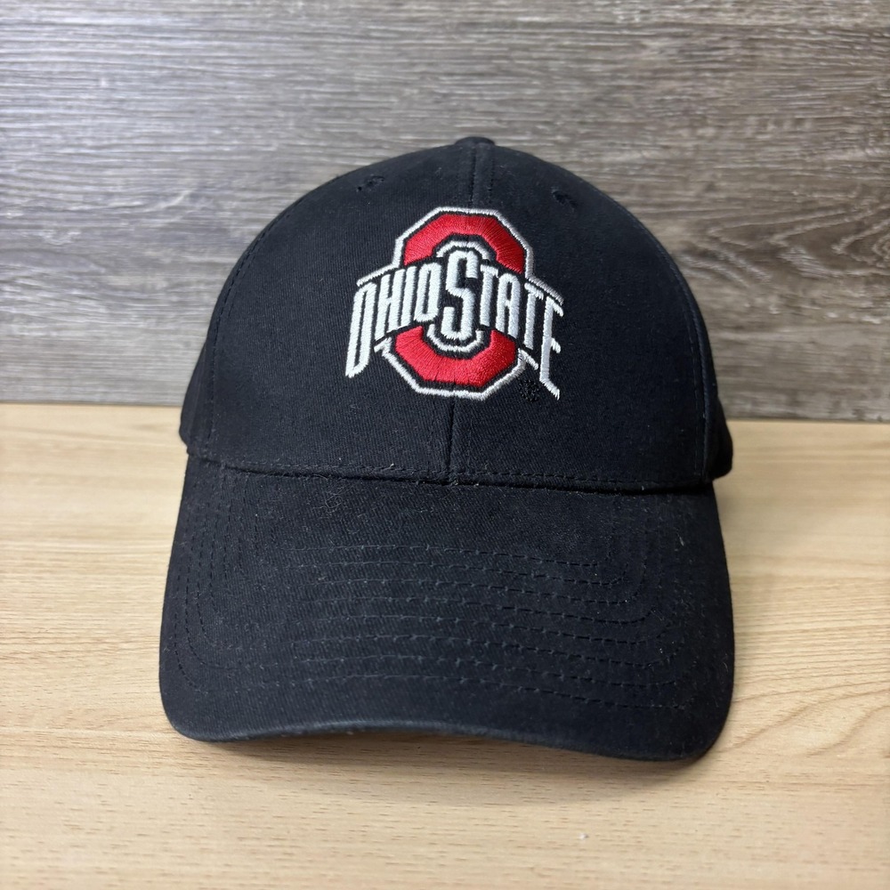 Ohio State Buckeyes Hat Cap Strap Back Mens Black NCAA Football College